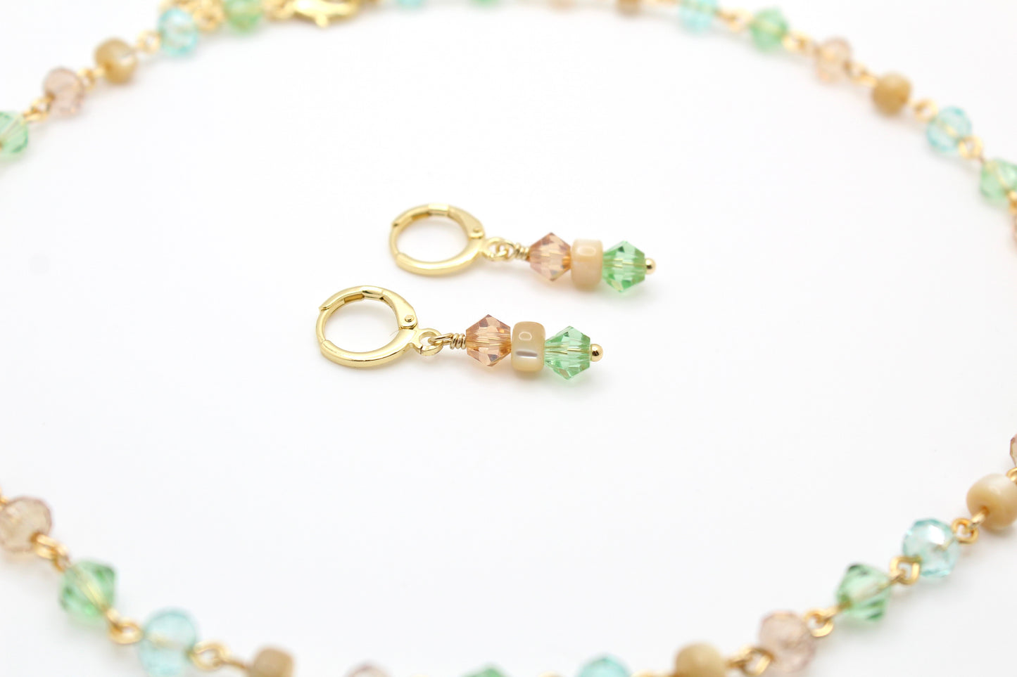 Sandbar & Sea Glass Necklace (AND Earrings)