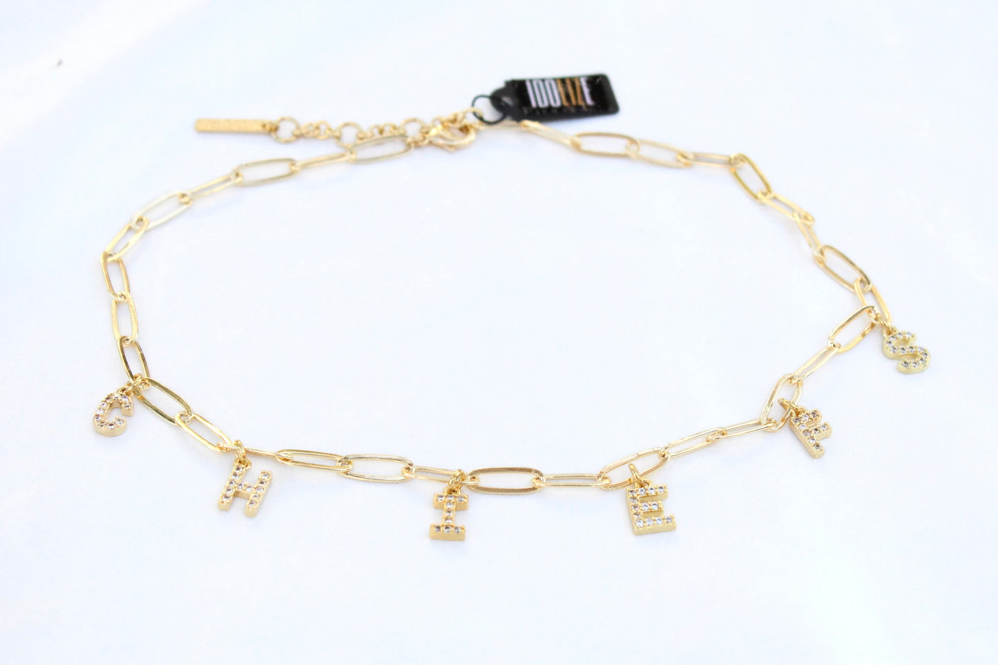 CHIEFS paperclip charm necklaces