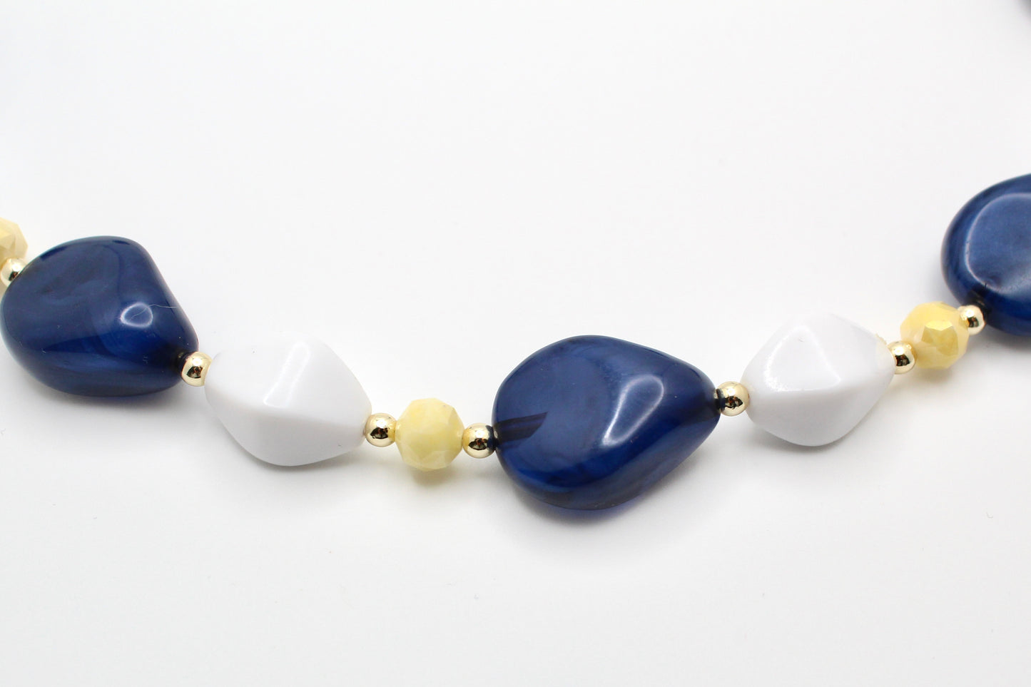 Blue Ribbon Necklace