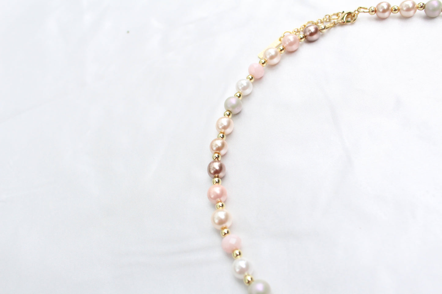 Pink Champagne Pearl Necklace