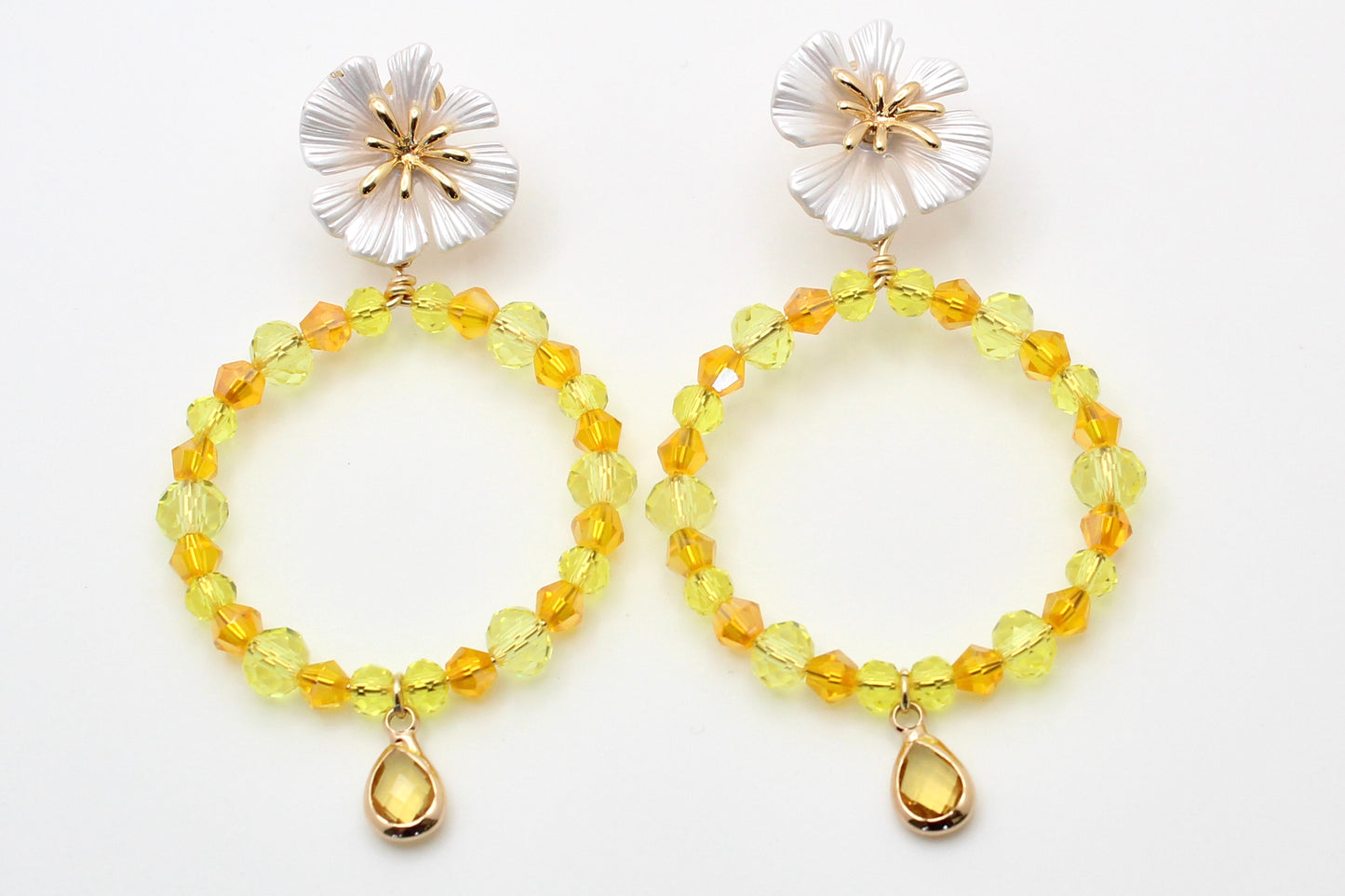 Sunshine Floral Hoops