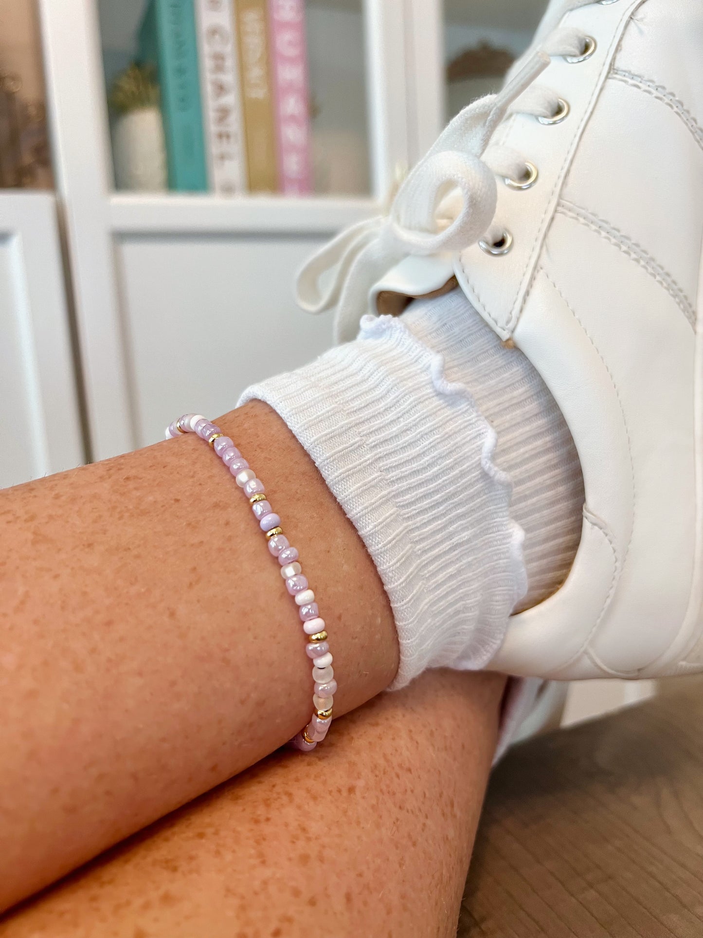 Pink Petal Anklet