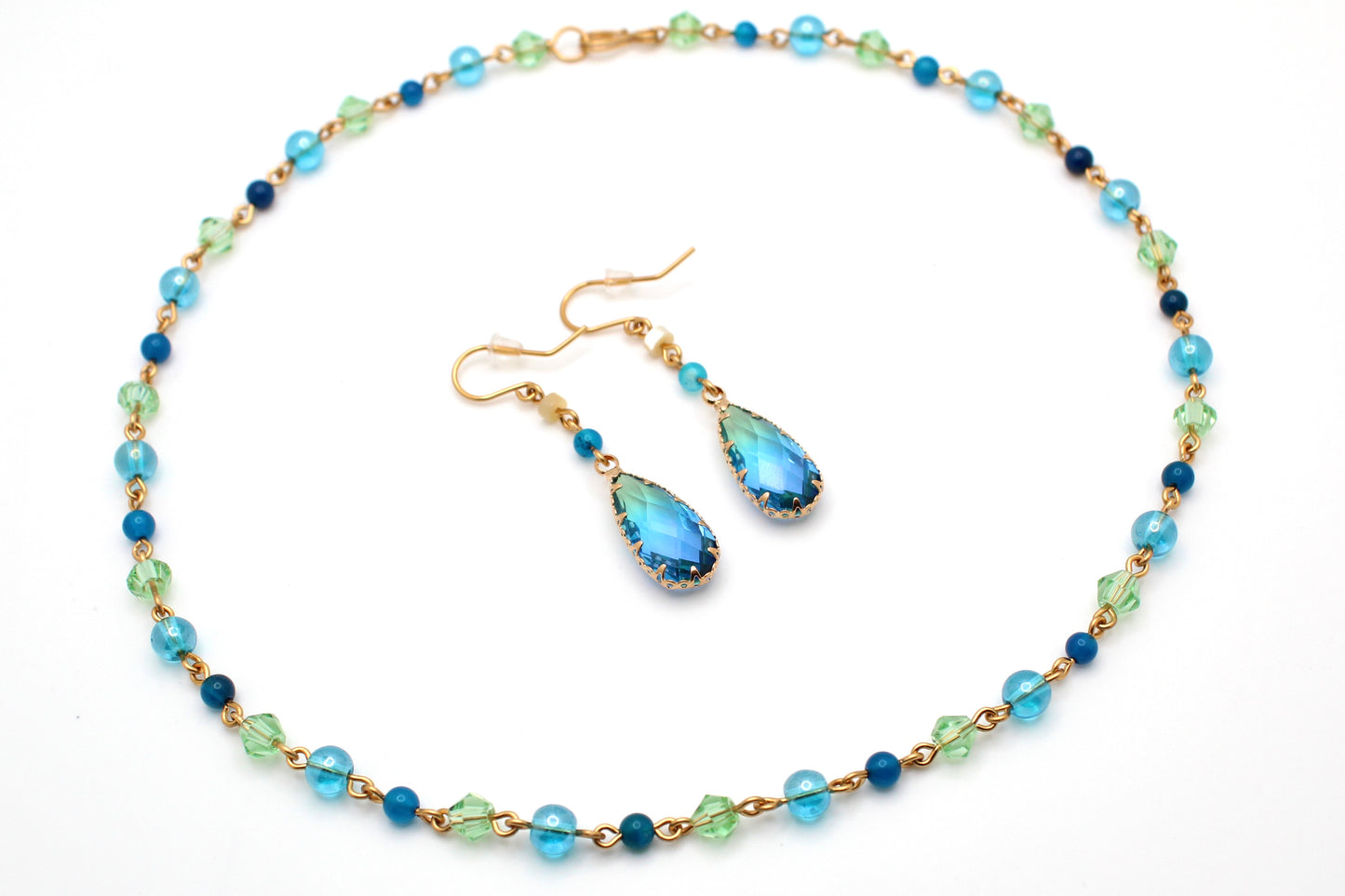 Deep Ocean Waters Necklace (AND Earrings)