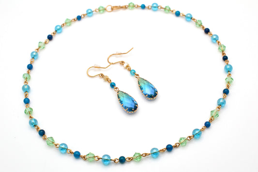 Deep Ocean Waters Necklace (AND Earrings)