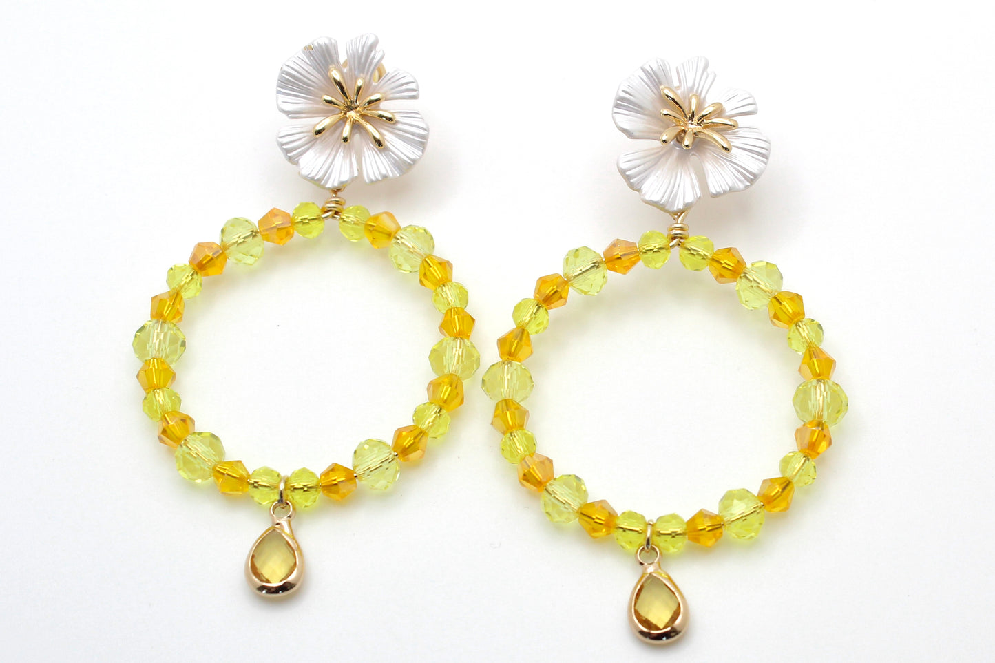 Sunshine Floral Hoops