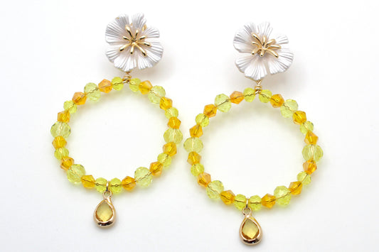 Sunshine Floral Hoops