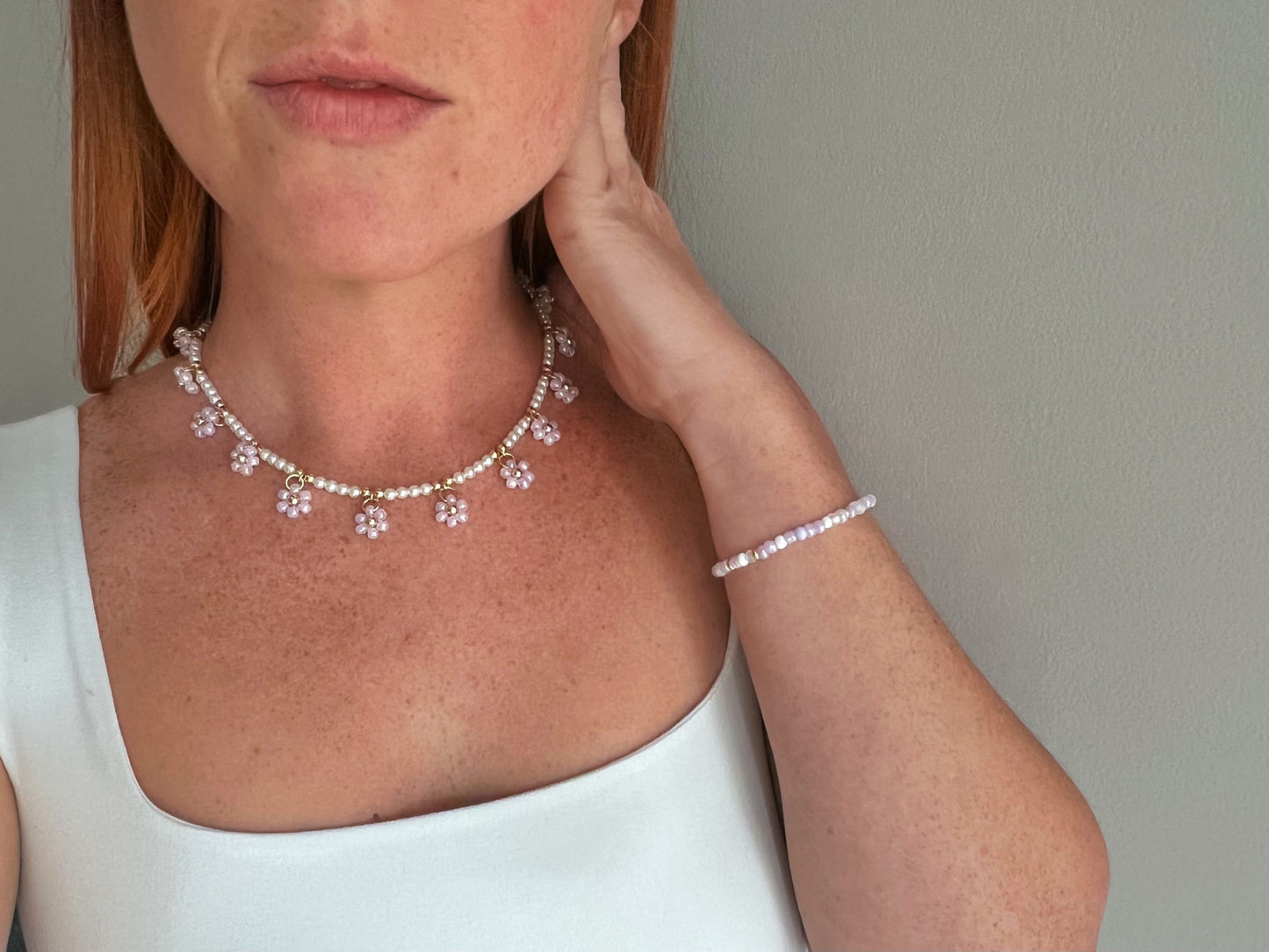 Springtime Necklace – Pink Petal Edition