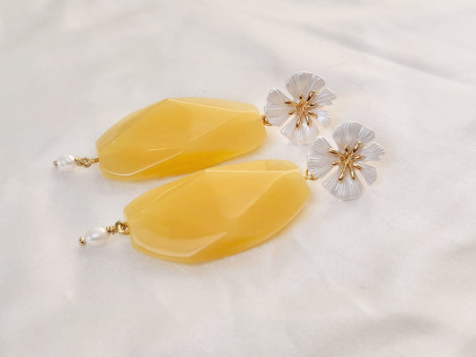 Thrifted Floral Statement Earrings