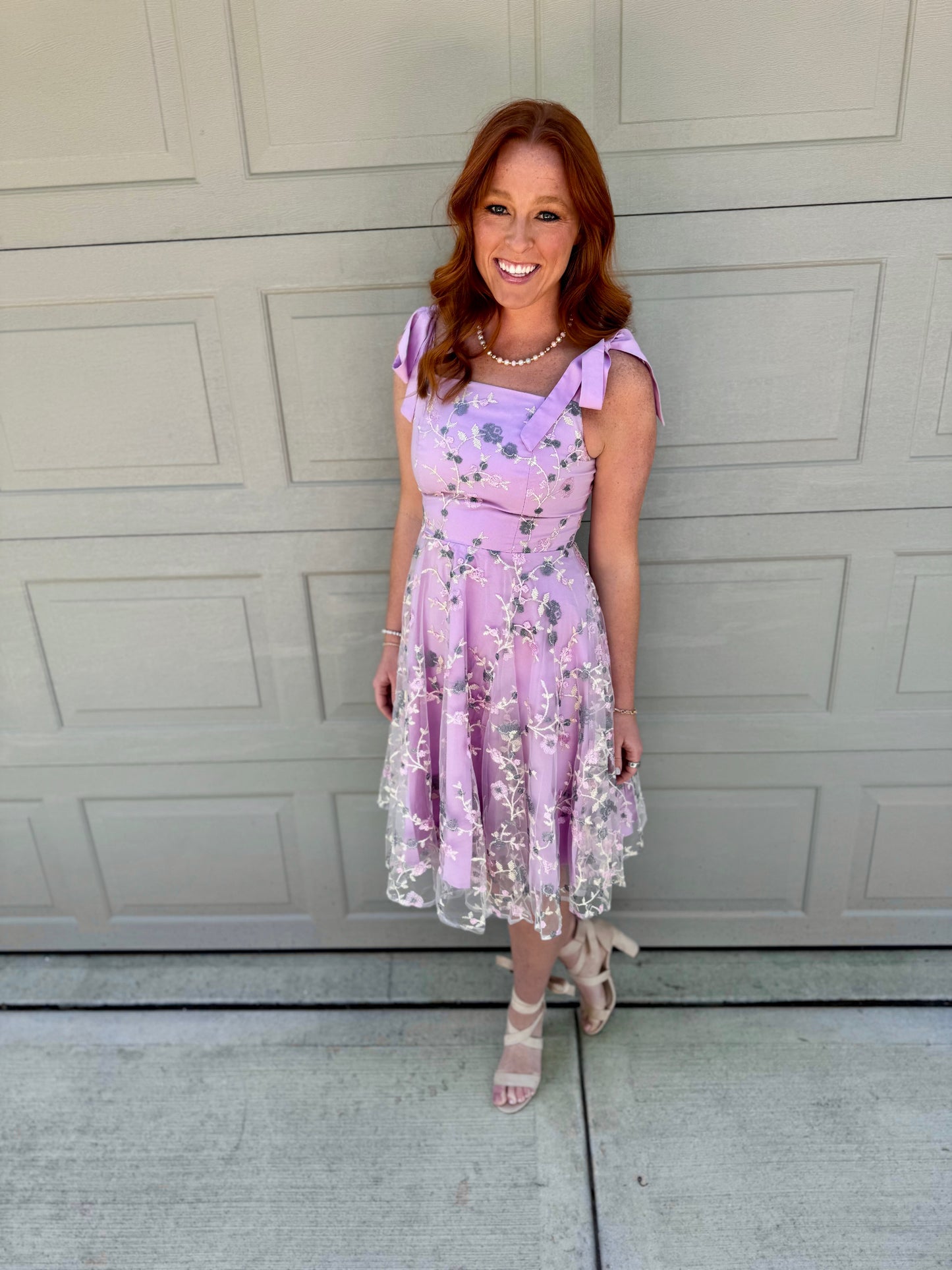 Pink Champagne Pearl Necklace