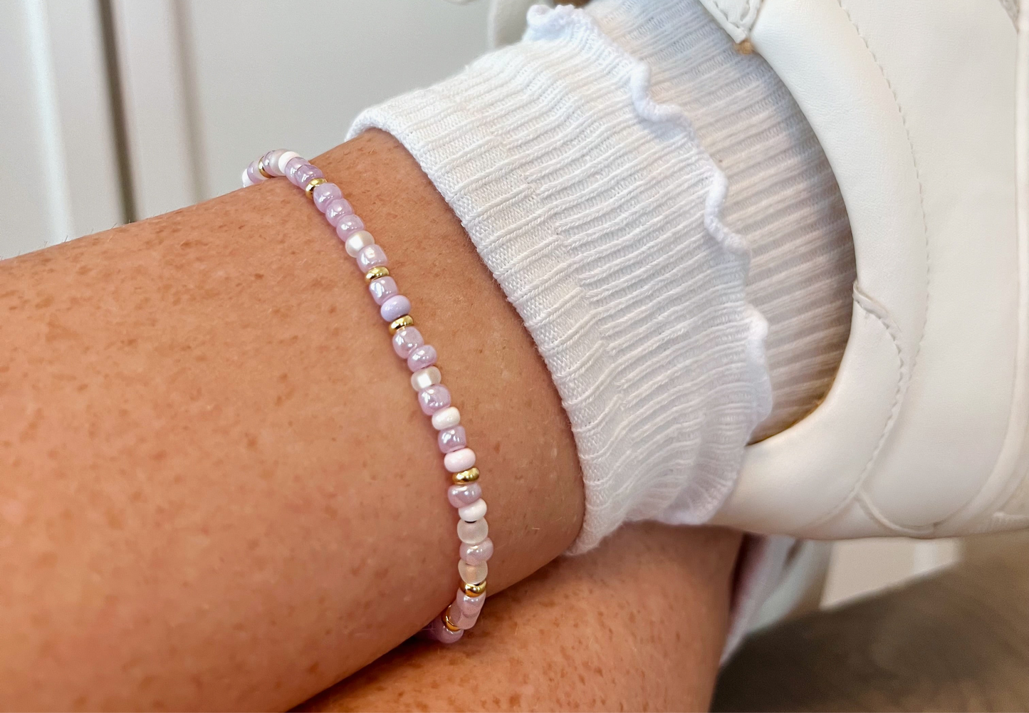 Pink Petal Anklet