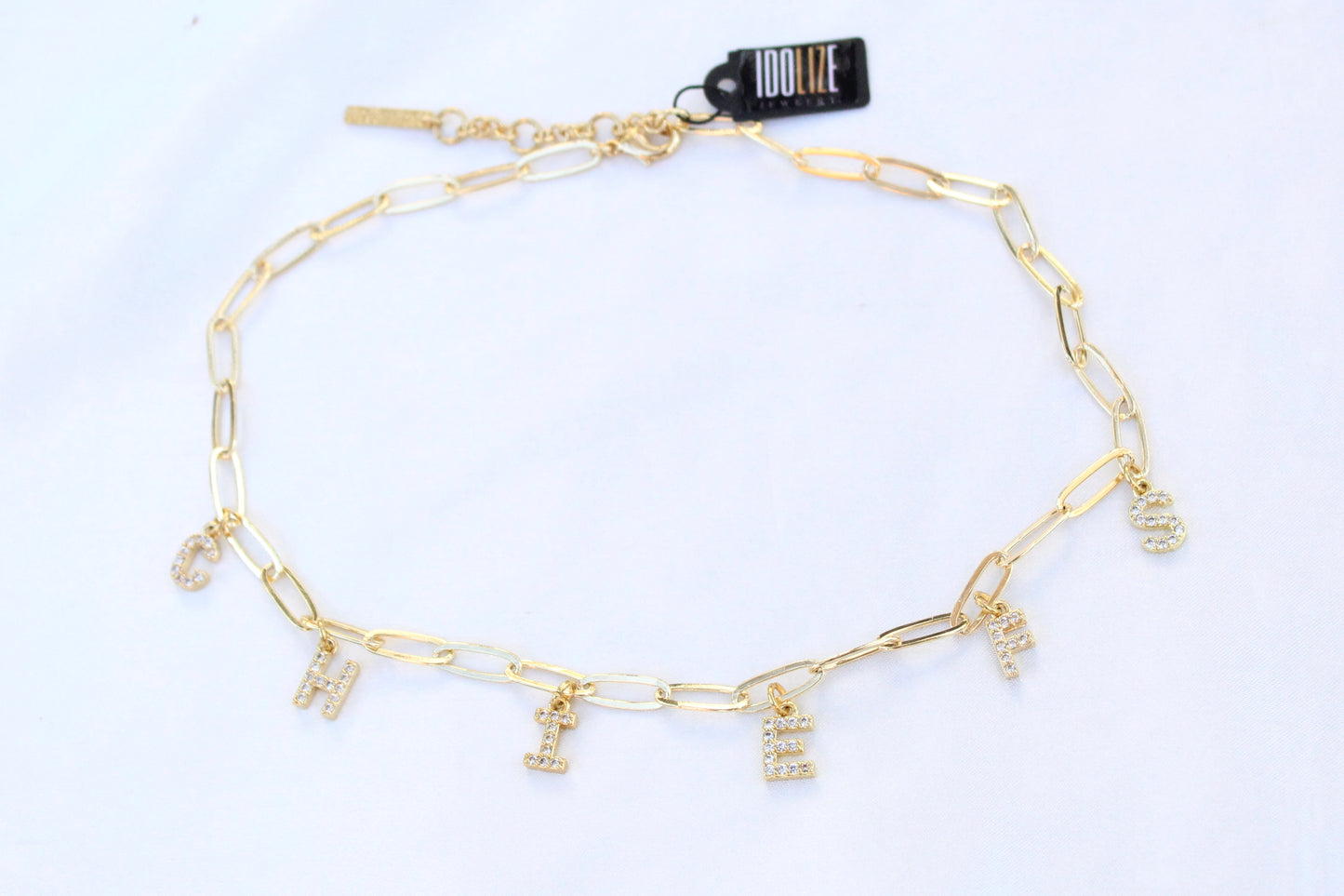 CHIEFS paperclip charm necklaces