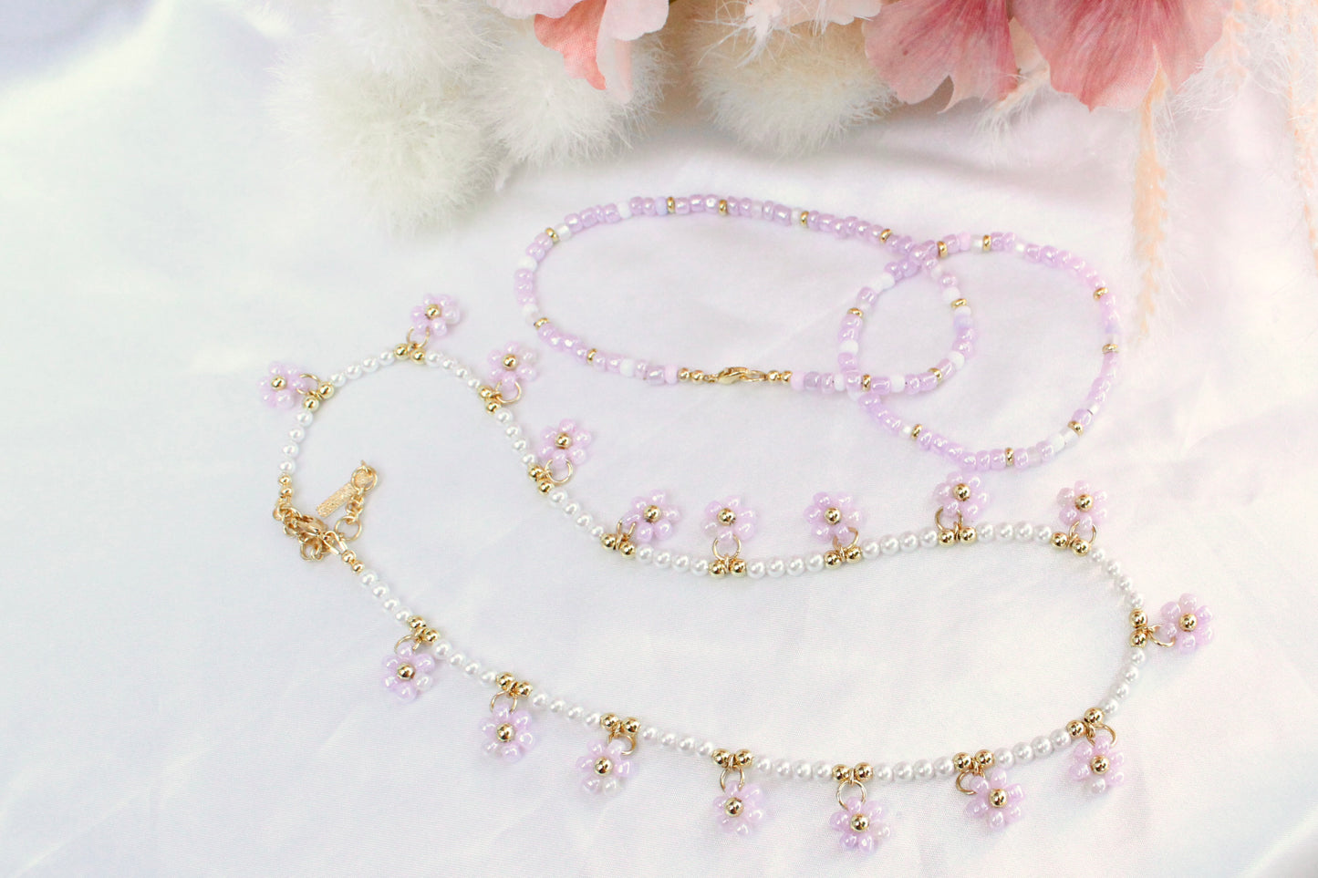 Springtime Necklace – Pink Petal Edition
