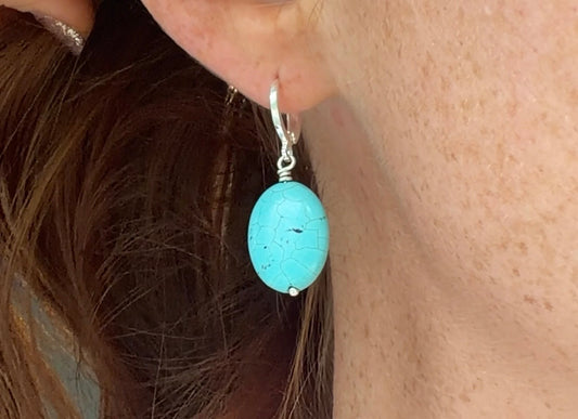 Turquoise Stone Earrings
