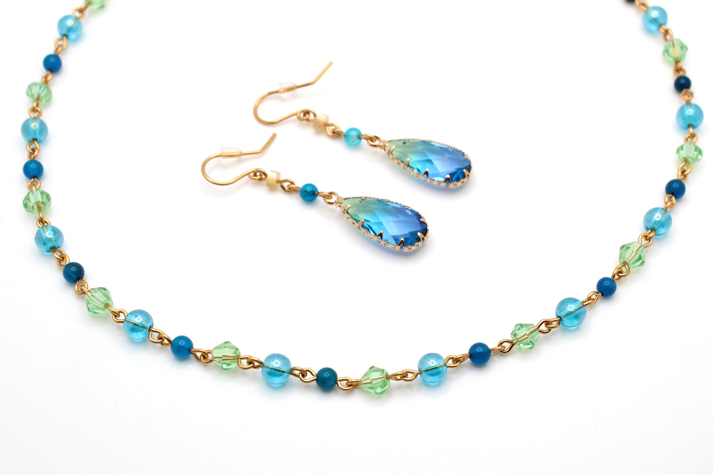 Deep Ocean Waters Necklace (AND Earrings)