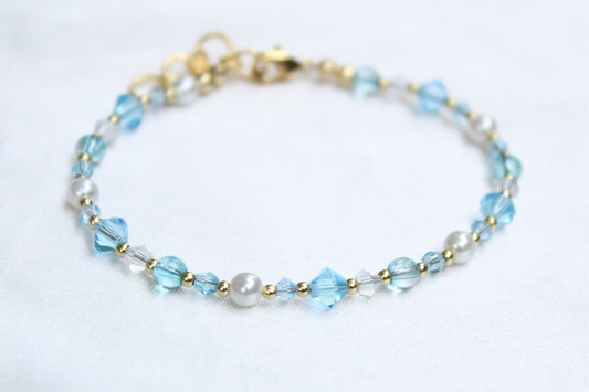 March Birthstone Bracelet