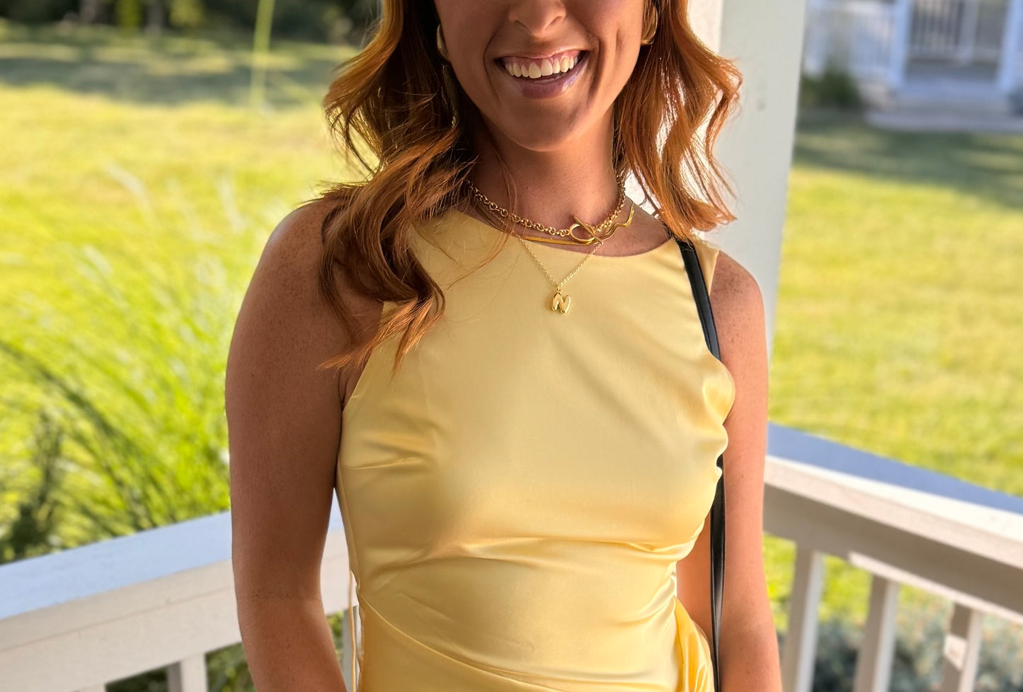 Bubble Letter Charm Necklace