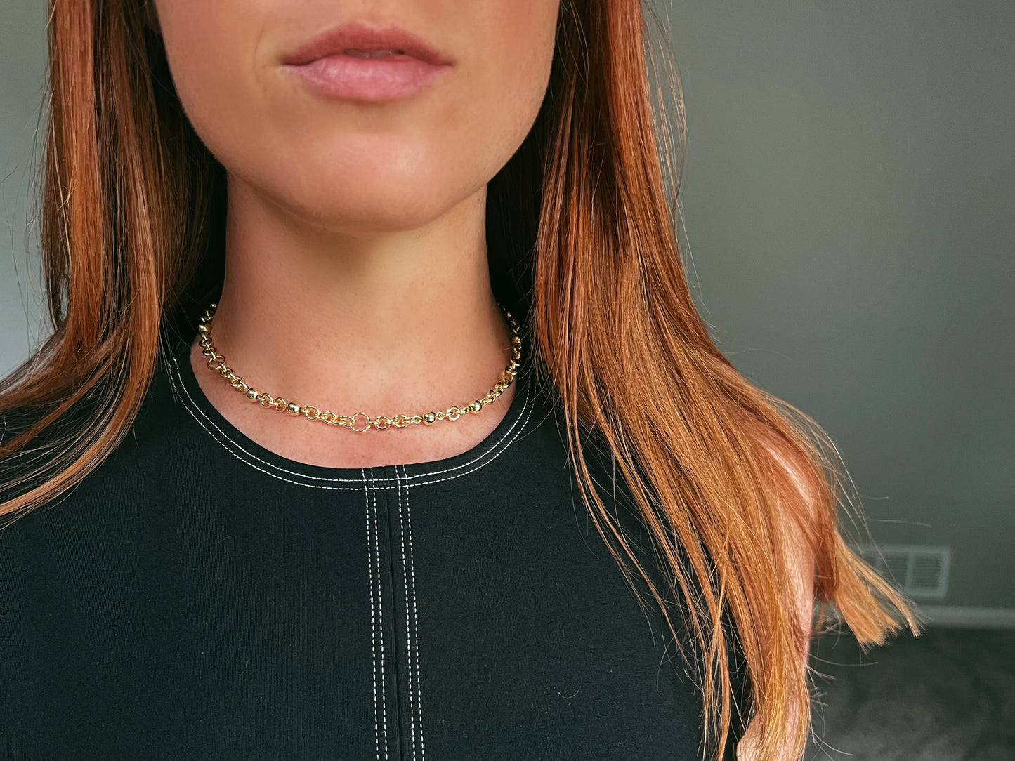 Golden Links Luxe Choker