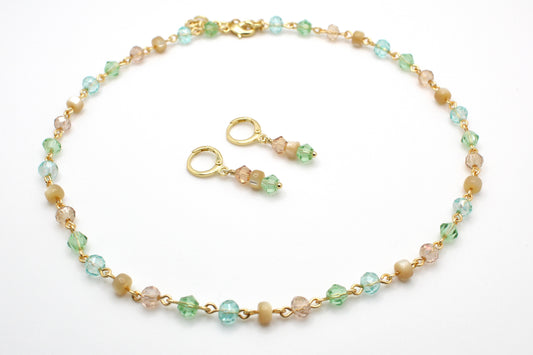 Sandbar & Sea Glass Necklace (AND Earrings)