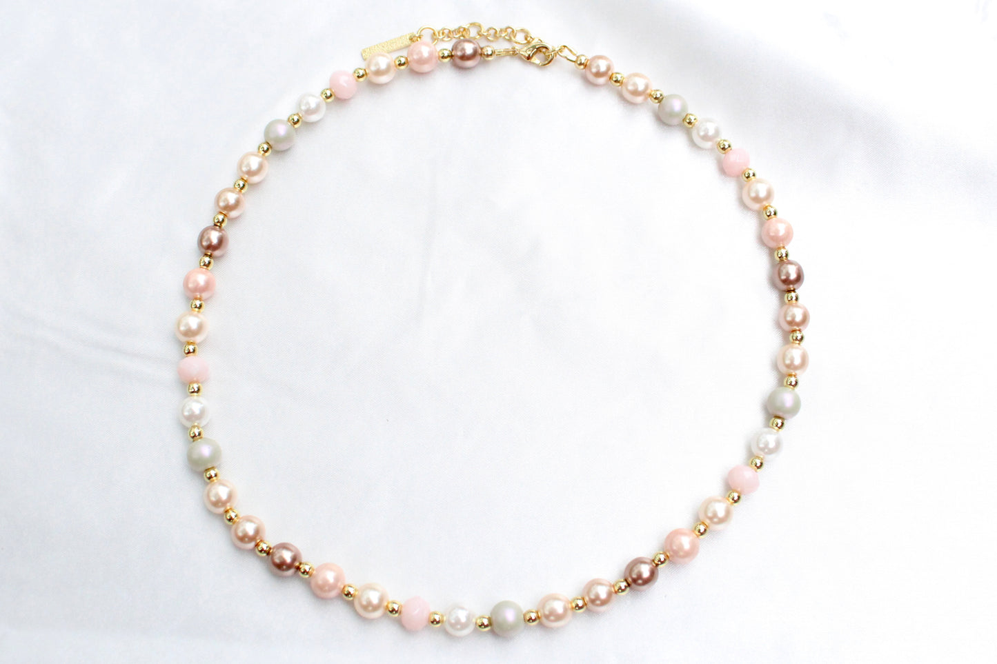 Pink Champagne Pearl Necklace
